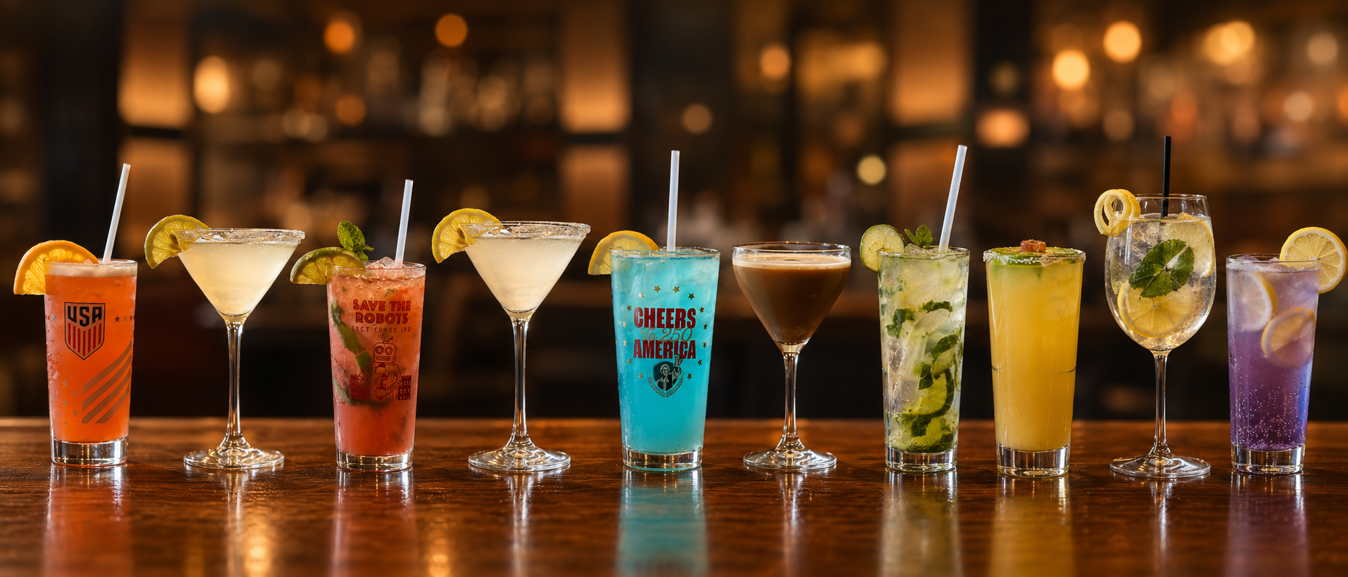 Handcrafted cocktail at Woody's Parkway Pub